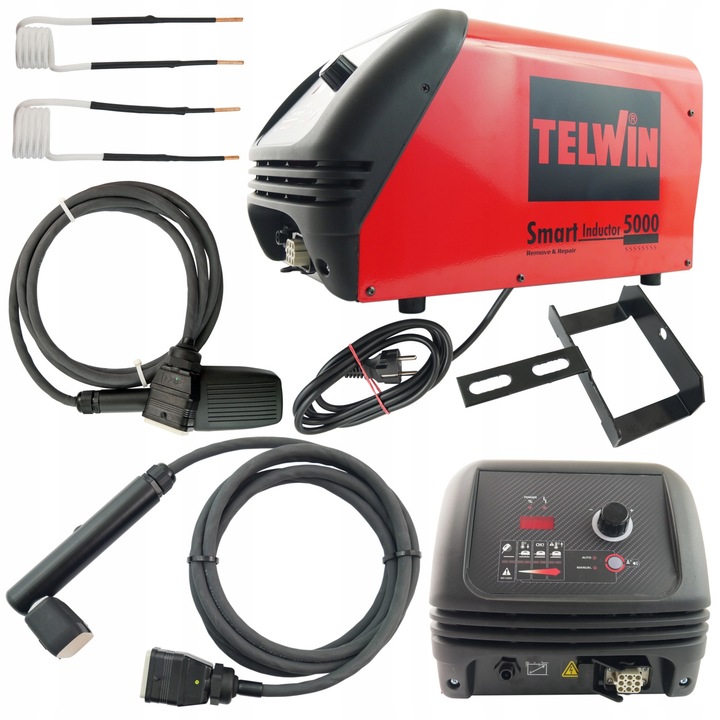 Indukciós melegítő csavarokhoz és anyákhoz, Telwin 5000 Wonder Pen II tollal, 390x260x230mm, 230V, 2.3kW