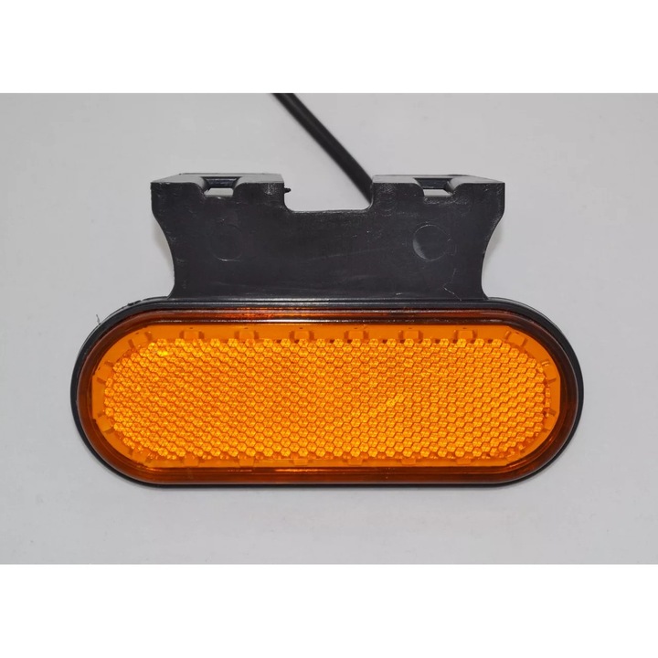 Неон ADR LED габарит, овал, с 20 диода, с подложка, 12/24V, жълт, 1 брой