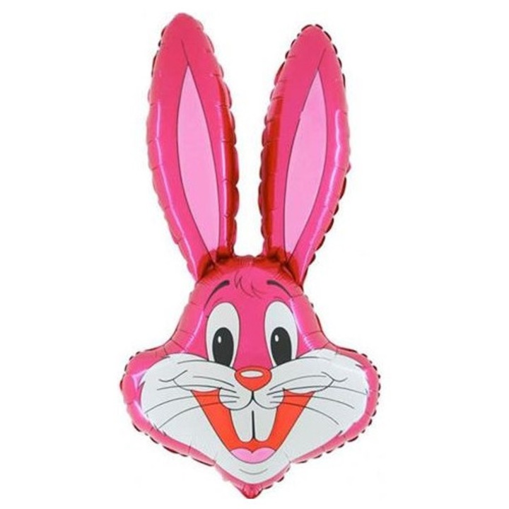 Fólia lufi nyuszi, Grabo, rózsaszín, 21 hüvelyk, 1 db-os készlet