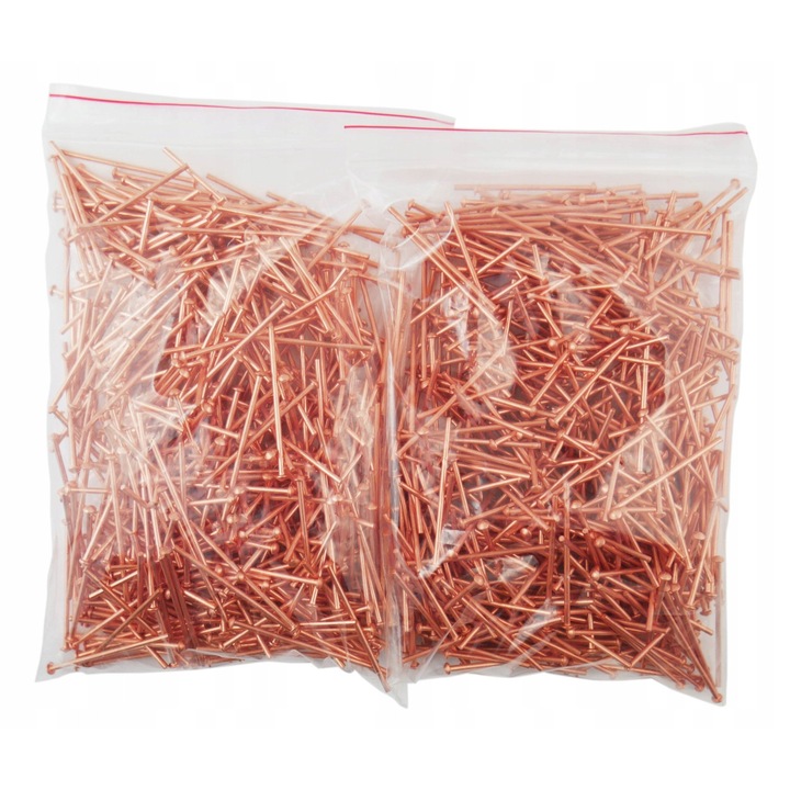 Schwarz Werkzeuge réz szegecsek, 2,0mm, 1000db-os készlet, 50mm