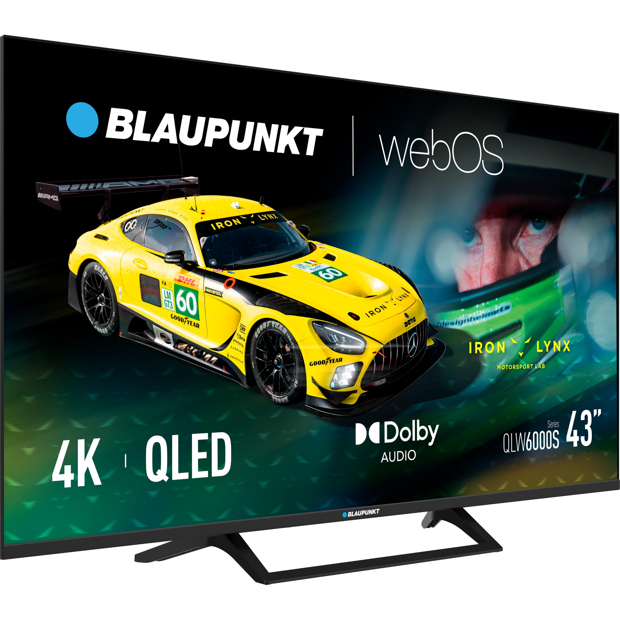 Televizor Blaupunkt QLED 43QLW6000S, 109 cm, Frameless, WebOS TV, 4K Ultra HD, Clasa F