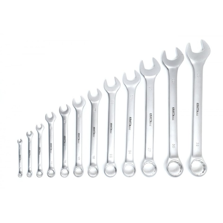 Set chei drepte-inelare MaxRom 12 elemente 6x32mm, otel CRV, ergonomic