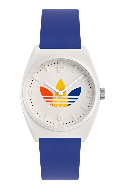 adidas, Kvarc karóra gyantaszíjjal, Ezüstszín, Királykék