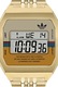 adidas, Ceas digital patrat cu model unisex, Auriu
