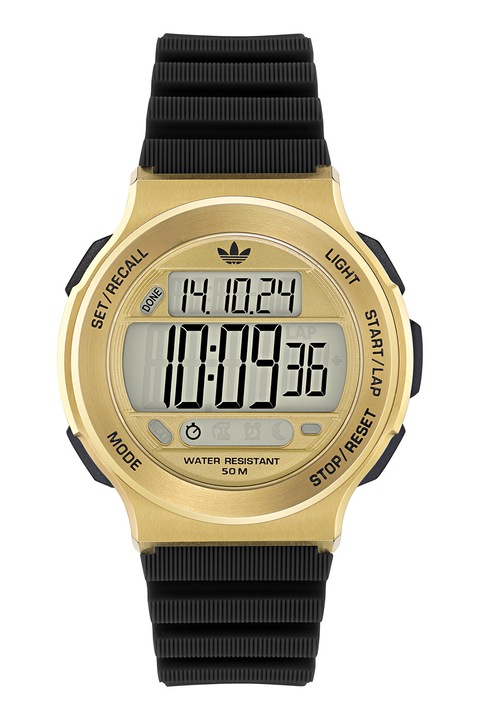 adidas, Digitális karóra szilikonszíjjal, Fekete
