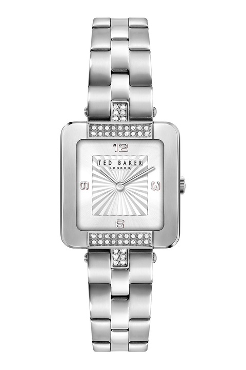 Ted Baker, Nyégyszögletű karóra kristályokkal díszítve, Ezüstszín