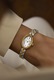 Timex, Ceas quartz oval Trend - 19 MM, Argintiu, Auriu