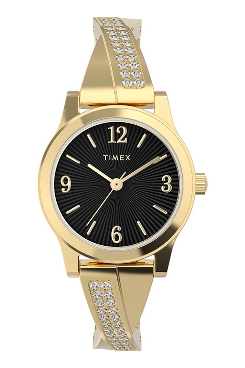 Timex, Main Street kvarc karóra kristályokkal díszítve - 25 MM, Aranyszín