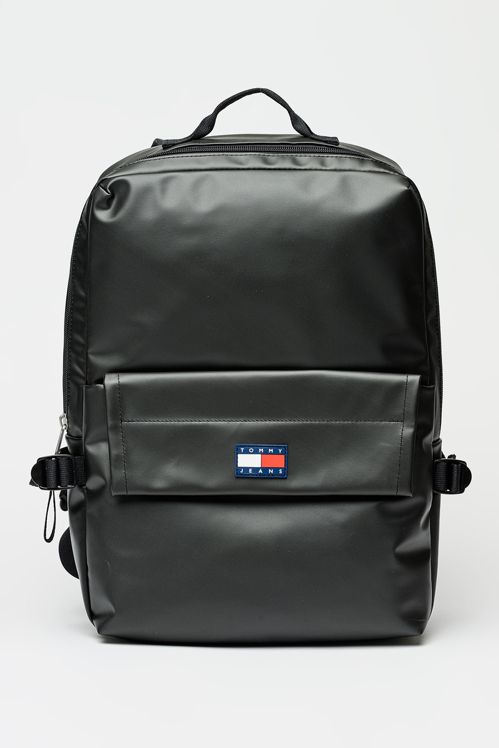 Tommy Jeans, Rucsac de piele ecologica cu logo Elevated, Negru