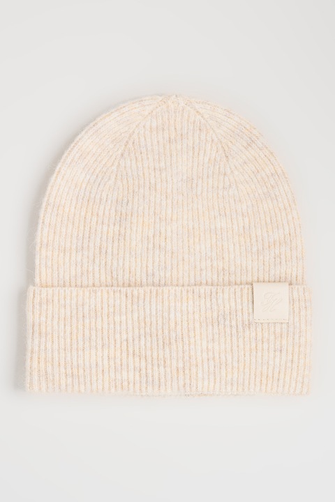 Tommy Hilfiger, Caciula din amestec de lana Heritage, Bej deschis