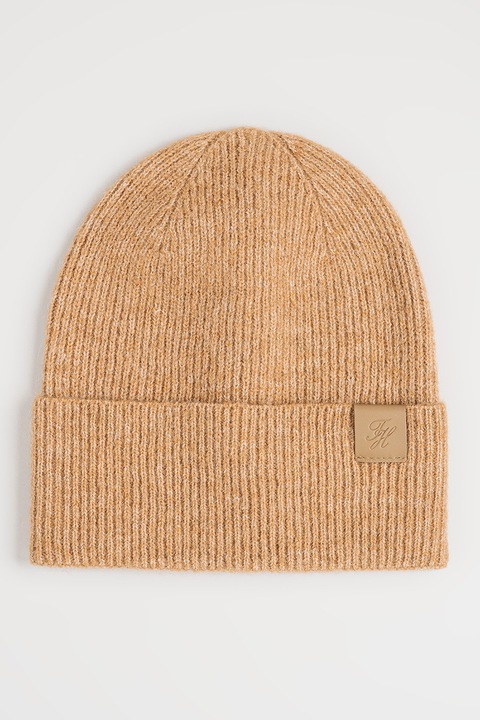 Tommy Hilfiger, Caciula din amestec de lana Heritage, Caramel