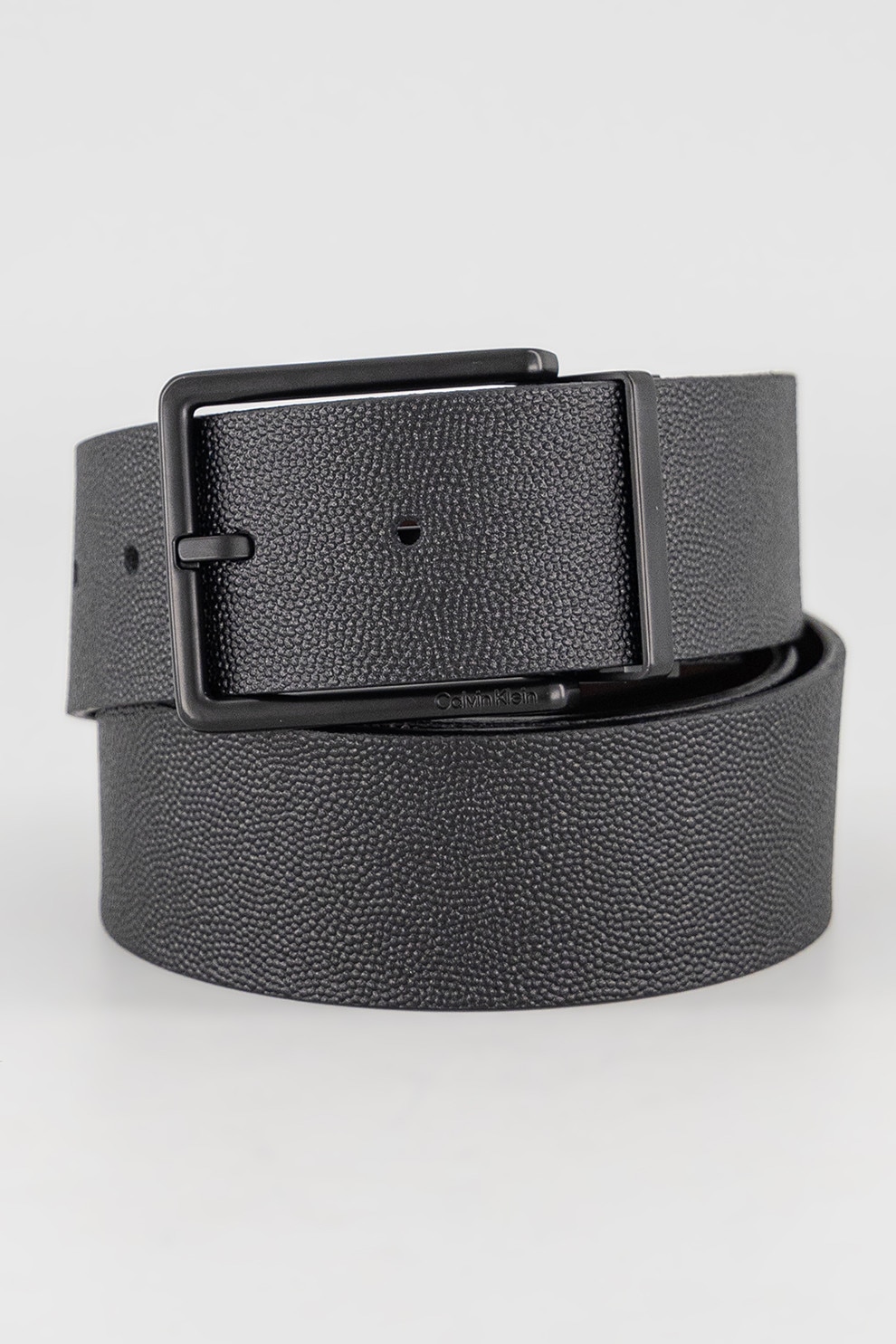 CALVIN KLEIN, Curea reversibila din piele, Maro inchis, Negru, 90