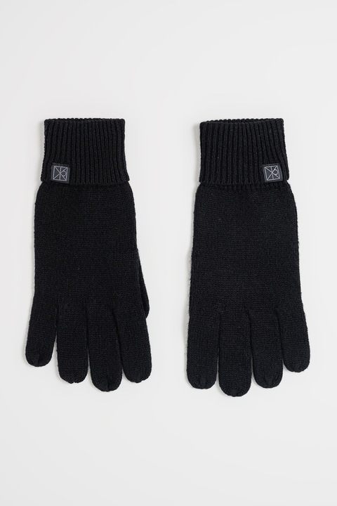 CALVIN KLEIN, Manusi tricotate de casmir, Negru