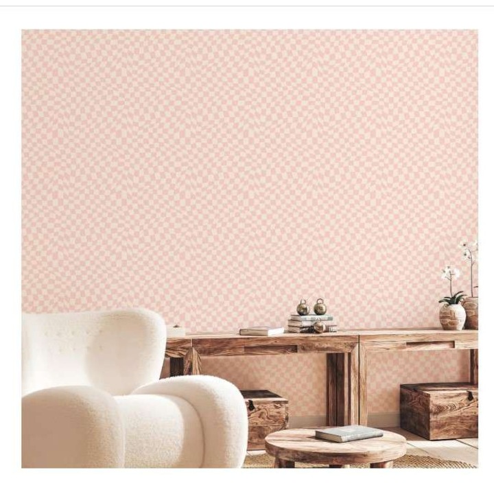 CE öntapadós tapéta, rózsaszín és fehér, 40x100cm