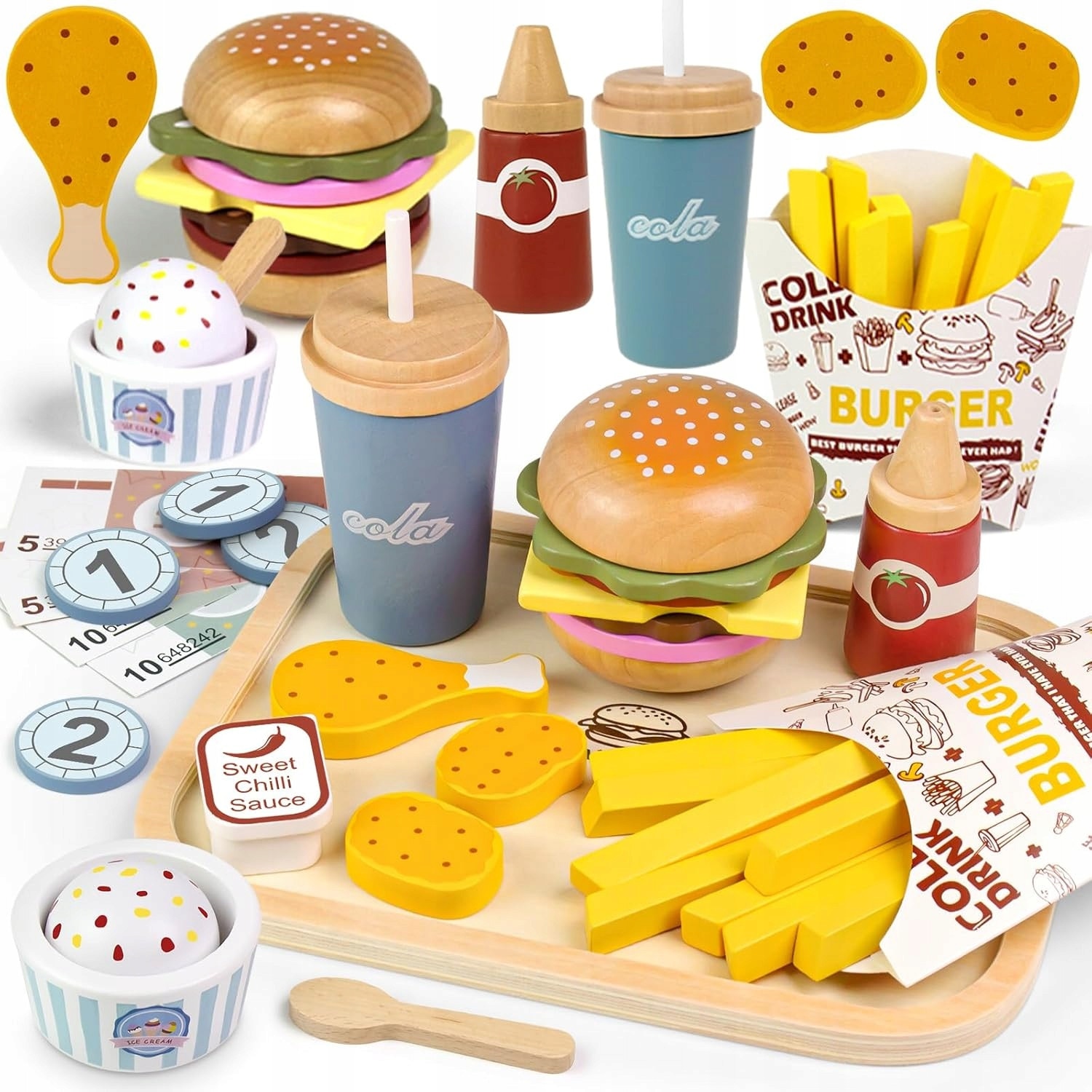 油彩『Burger Set』 res_53e26d6c29a66b10e401c959ec
