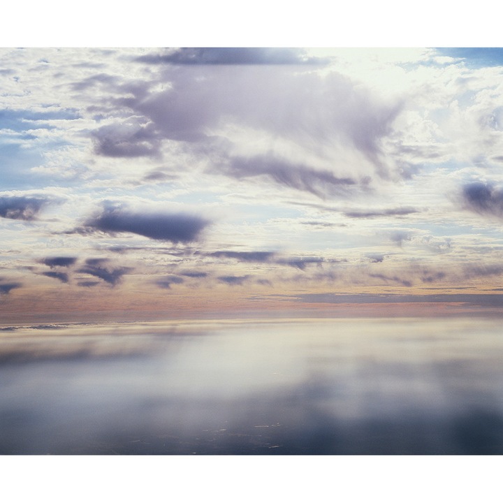 Fototapet Vlies - Cer si Nori in Nuante Pastel cu Orizont Linistitor, 280x400cm, Living, Dormitor, Eco friendly