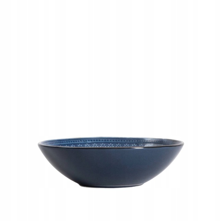 Farfurie adâncă Homla INDIE, 18 cm, ceramica, bleumarin