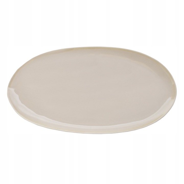 Verlo Eter ovális tál 43x22,5 cm, bézs, porcelán, kézzel készített