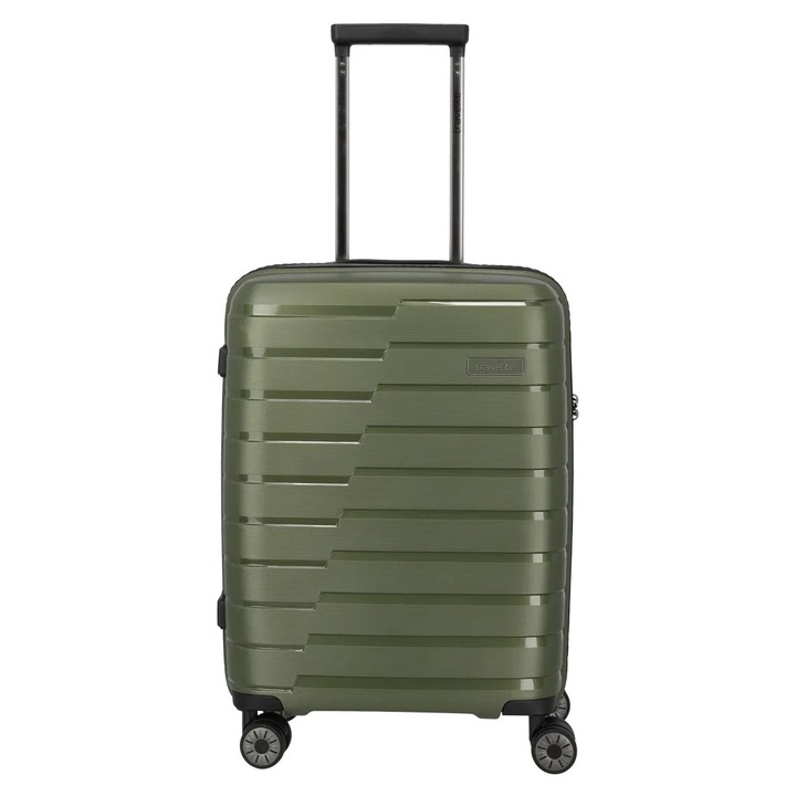 Кабинен куфар(S) travelite AIR BASE 4 двойни колела 55 СМ - S, Маслина