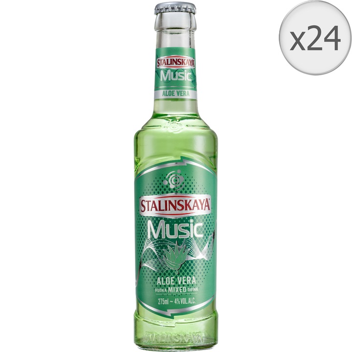 STALINSKAYA MUSIC Aloe Vera 4% alc., 24 x 0.275l