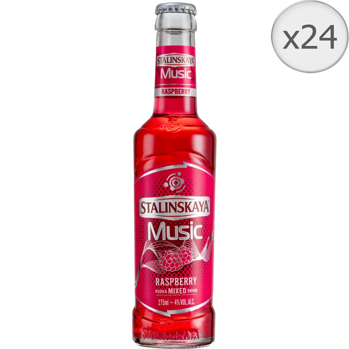 STALINSKAYA MUSIC Raspberry 4% alc., 24 x 0.275l