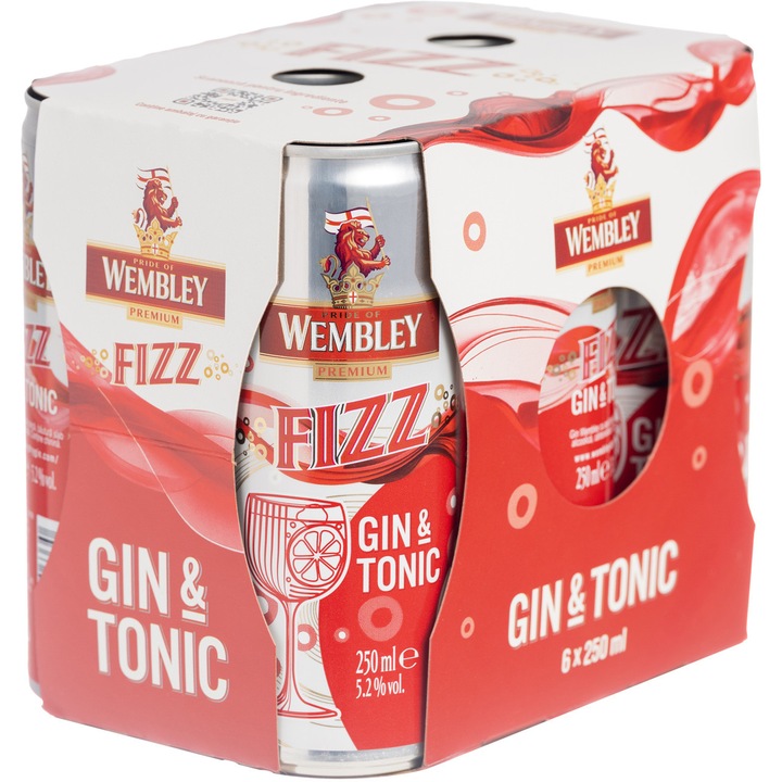 Wembley FIZZ Gin&Tonic 5.2% vol., 6 x 0.25l
