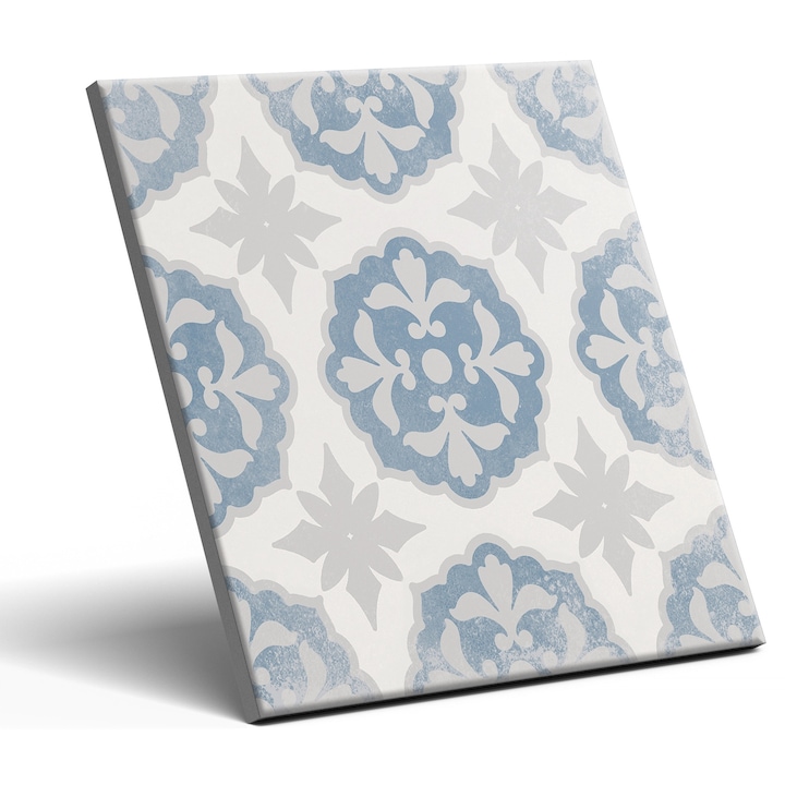 Placa de gresie, Floral Pisa 20x20cm, mat, 7mm