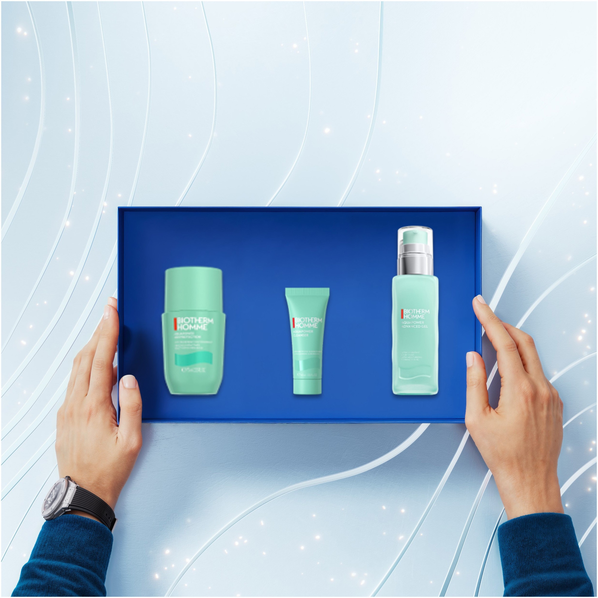 Set Biotherm Aquapower: Gel de fata pentru barbati Homme Aquapower