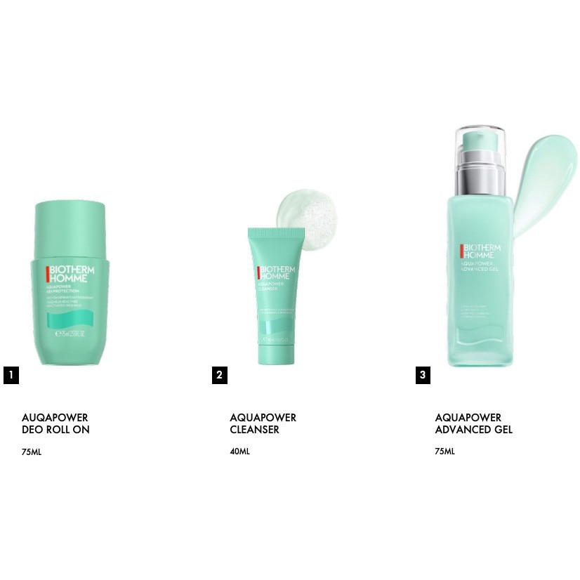 Set Biotherm Aquapower: Gel de fata pentru barbati Homme Aquapower