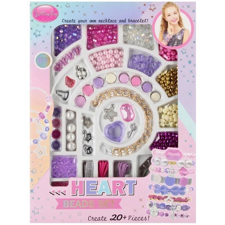 Set Creativ Bijuterii - Bratari DIY pentru Copii 6+ Ani