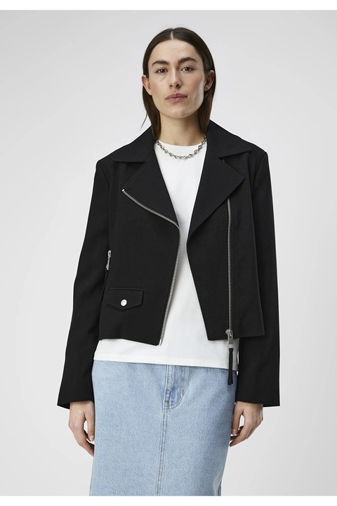 Jacheta Object tip biker Objmira, Negru