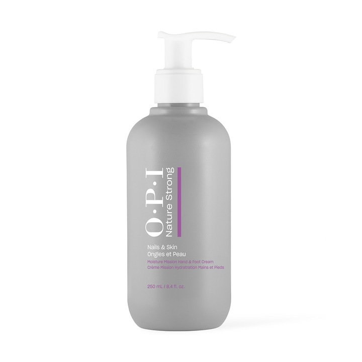 Crema hidratanta pentru maini si picioare OPI Nature Strong Moisture Mission Hand & Foot Cream, 250 ml