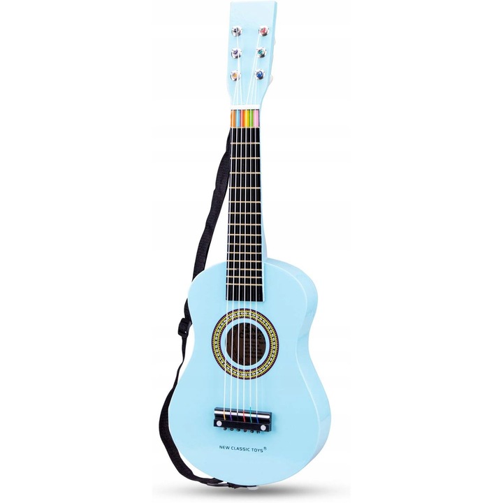 Játék hangszer, klasszikus gitár, kék, 3 éves kortól