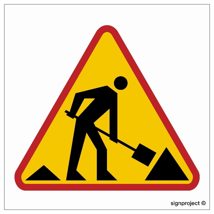 Semnalizator, SIGNPROJECT, 30x30 cm, PVC, impermeabil