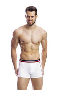 Boxeri albi pentru barbati, Uniconf BB107 Boxeri albi pentru barbati, Uniconf BB107