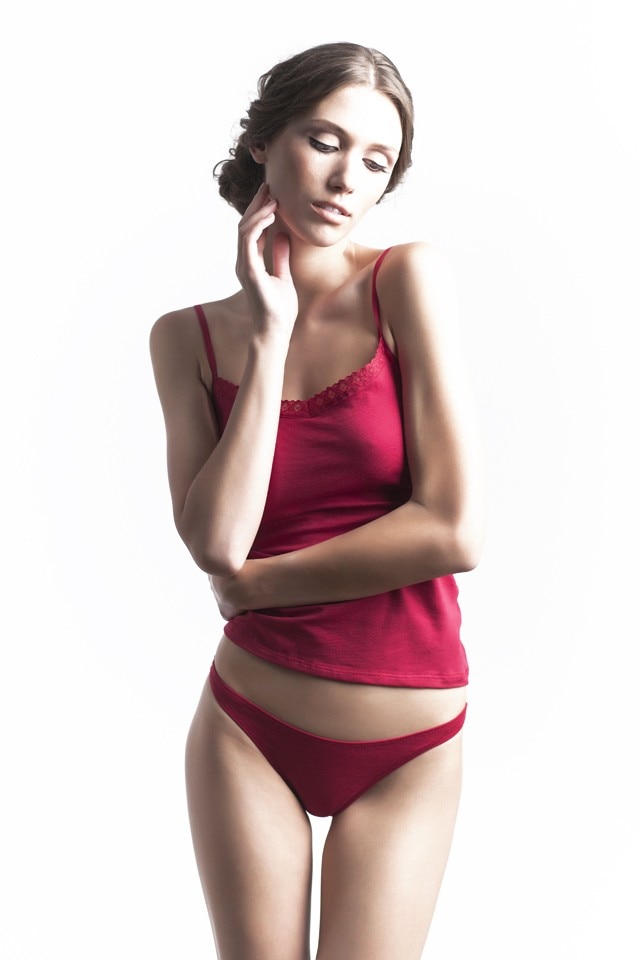 Chiloti tanga de dama TF24, Rosu, S