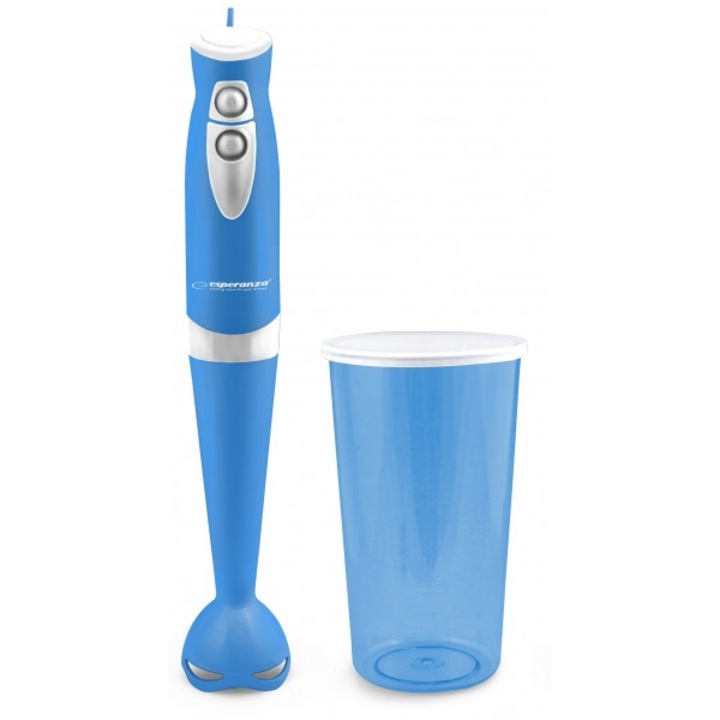 Blender de mana Jata BT176, 1000 W, inox, cu pahar 600 ml, 2 viteze