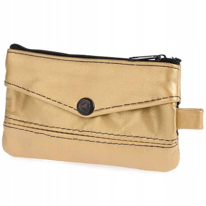 Husa pentru chei, Beltimore, din piele, cu trei compartimente, spatios