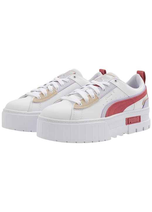 Tenisi dama Puma Mayze, albi, cu platforma, 38 EU