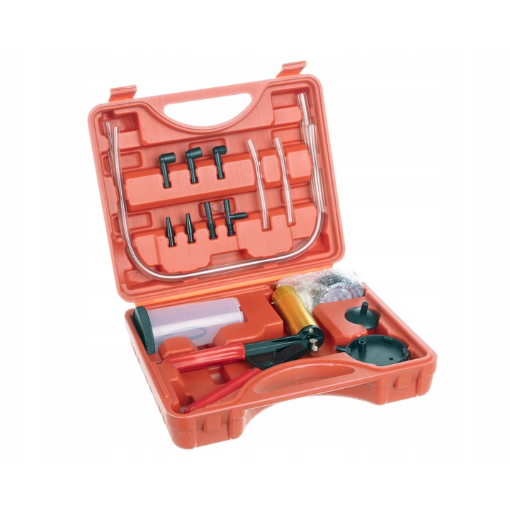 Pompa de vid cu manometru Xtrobb, 120ml, set complet, 37x24x7cm