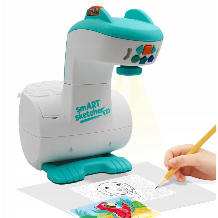 Smart Sketcher 2.0, TM Toys, proiector interactiv, 60 grafici, culori diverse, 5 ani