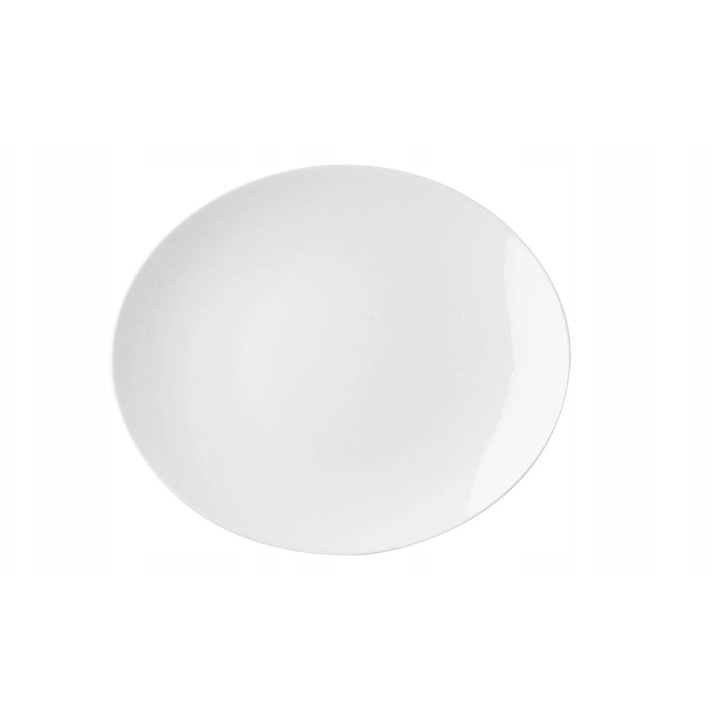 Farfurie portelan BANQUET, Rak, 30x25.5cm, ivory, design traditional