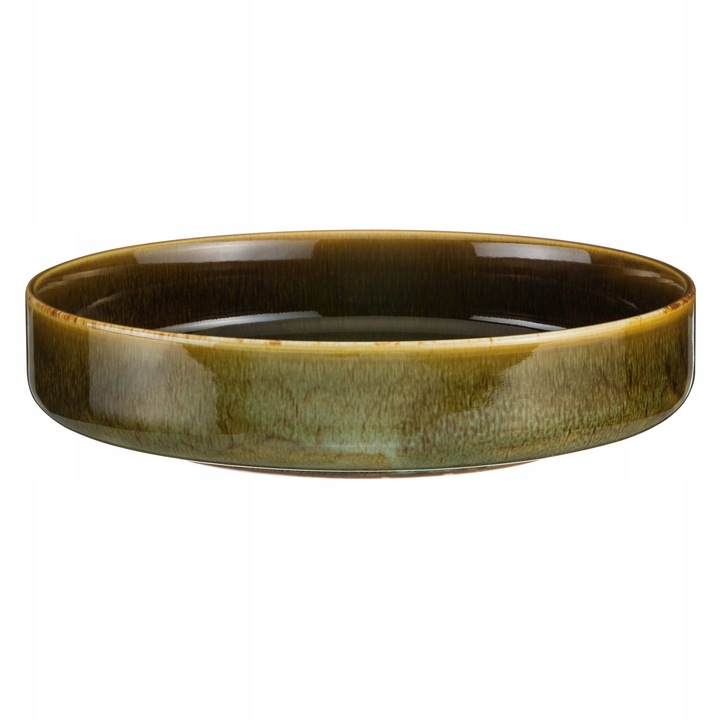 Taler plat Verlo, CANE, verde masliniu, portelan, 24, 5 cm