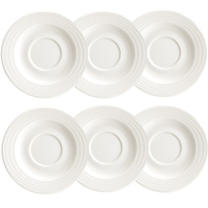 Bonna Loop Tányérkészlet, 12 cm, 6 darabos, porcelán