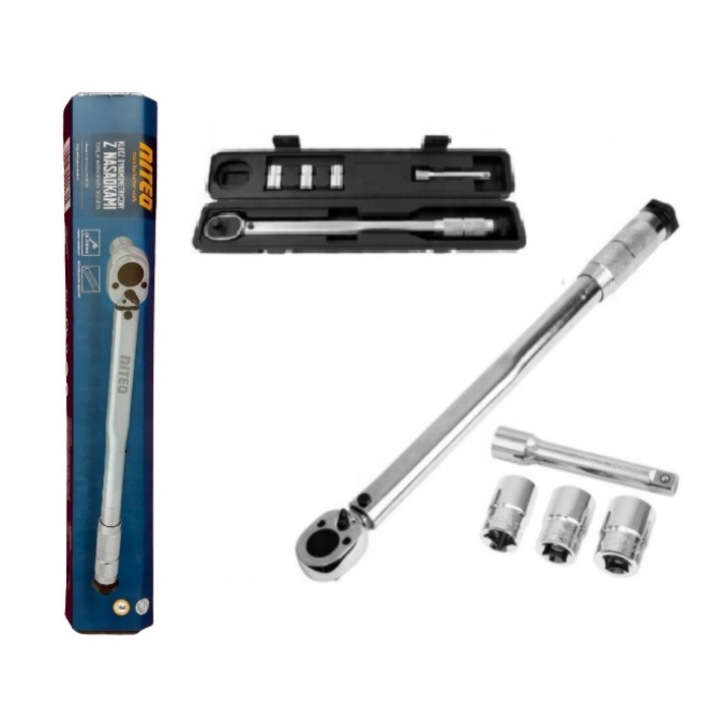 NITEO TOOLS Cheie dinamometrica tubulara 17, 19, 21 mm, 28-210 Nm