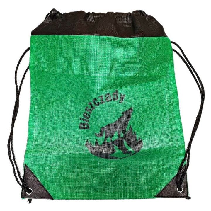 Rucsac, 33x40cm, negru-verde