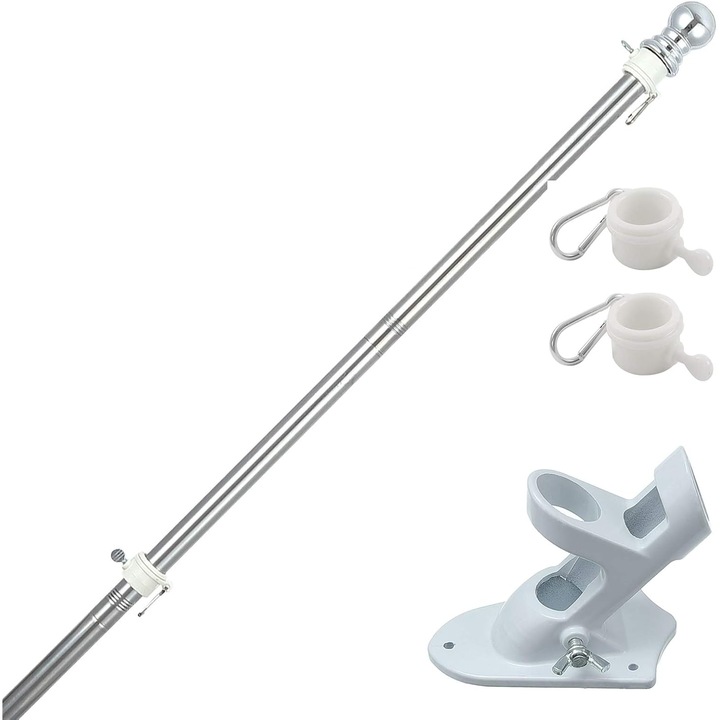 Maszt suport pentru steag, CE, 180cm, set cu steag Germania 150x90cm