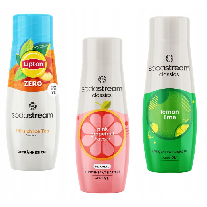 Set 3 siropuri SodaStream, 3 Arome, 3x440ml