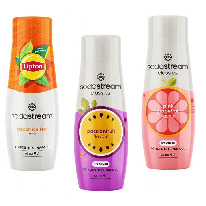 Set 3 siropuri SodaStream, 3 Arome, 3x440ml