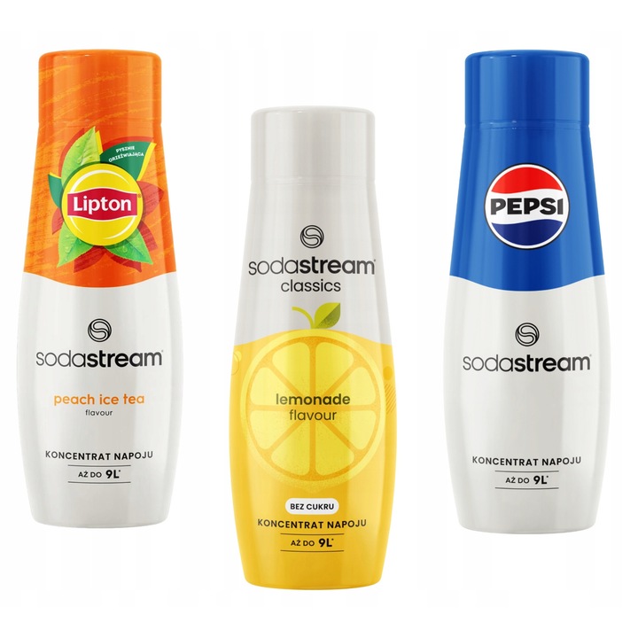 Set 3 siropuri SodaStream, 3 Arome, 3x440ml